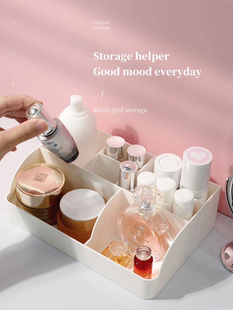 ITEM NO.5013 A Factory Multifunctional Desktop Drawer Stationery Container Plastic Cosmetic Storage Box Office Desk Organizers details