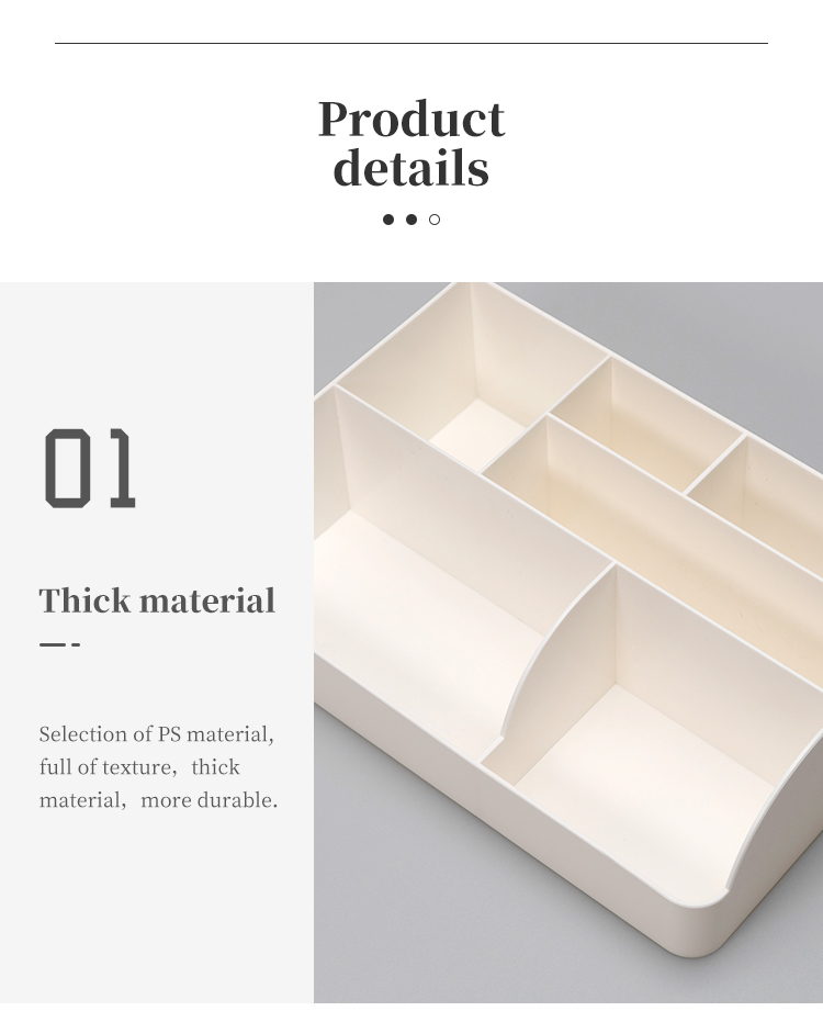ITEM NO.5013 A Factory Multifunctional Desktop Drawer Stationery Container Plastic Cosmetic Storage Box Office Desk Organizers factory