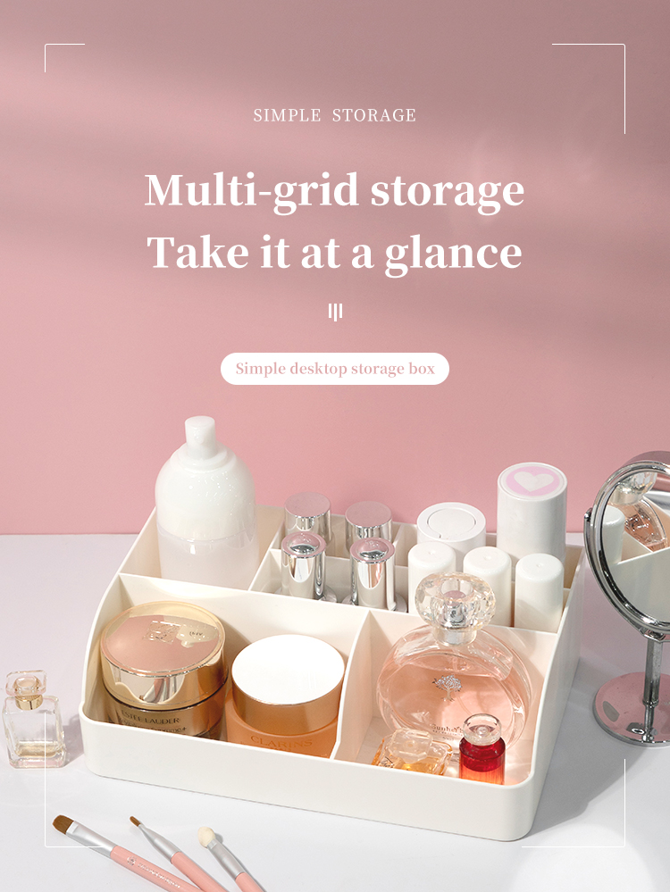 ITEM NO.5013 A Factory Multifunctional Desktop Drawer Stationery Container Plastic Cosmetic Storage Box Office Desk Organizers manufacture