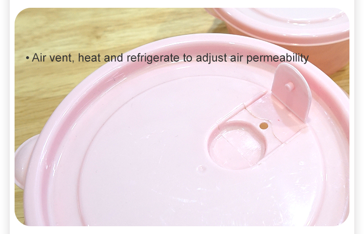 ITEM NO.3318 Factory 3 Piece Set of Eco Friendly Round Plastic Food Containers Airtight Storage Box for Freshness Preservation factory