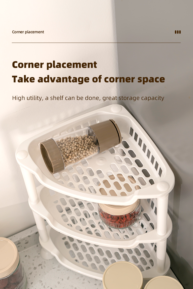 ITEM NO.3205 Wholesale Bathroom Household Multi Layer Kitchen Plastic Storage Organizer Shelf Storage Rack supplier