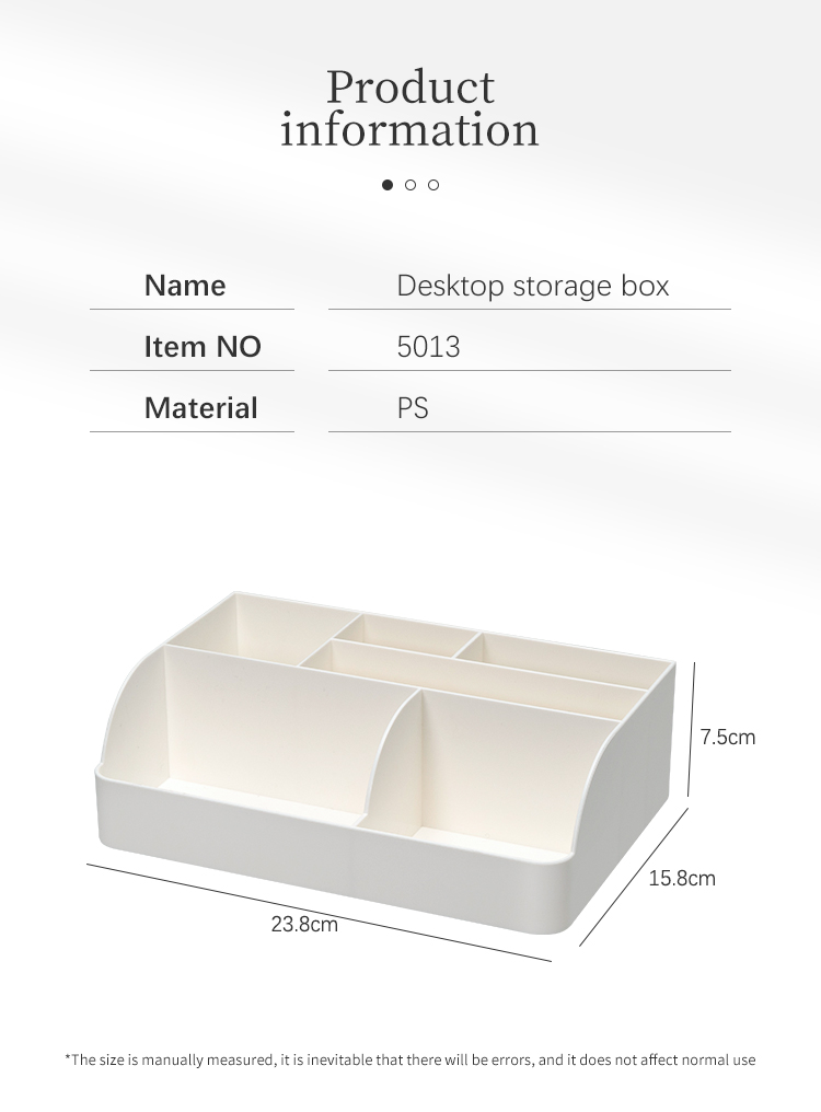 ITEM NO.5013 A Factory Multifunctional Desktop Drawer Stationery Container Plastic Cosmetic Storage Box Office Desk Organizers factory