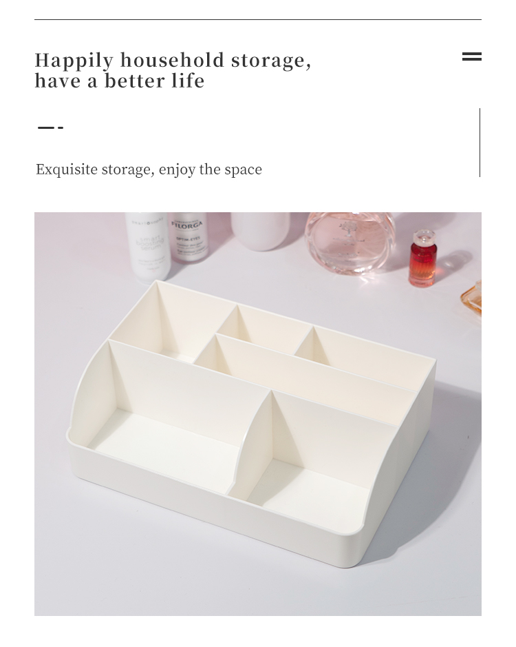 ITEM NO.5013 A Factory Multifunctional Desktop Drawer Stationery Container Plastic Cosmetic Storage Box Office Desk Organizers manufacture