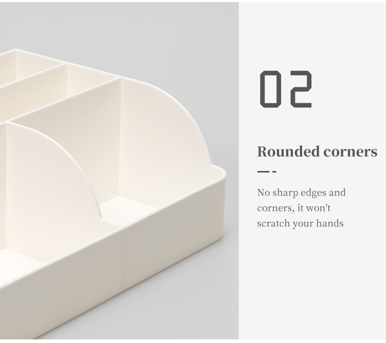 ITEM NO.5013 A Factory Multifunctional Desktop Drawer Stationery Container Plastic Cosmetic Storage Box Office Desk Organizers factory