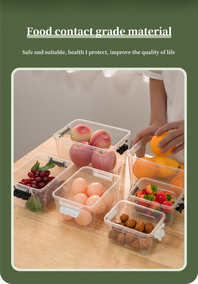 ITEM NO.3019 Factory 700ml/1500ml/2800ml Kitchen Food Storage Box Set Refrigerator Organizer With Lid Fresh Keeping Plastic Container For Crisper manufacture