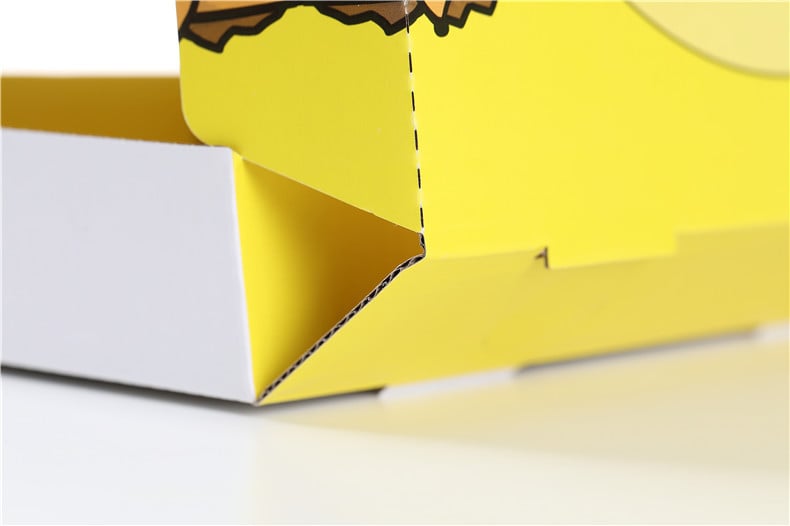 Custom Eco Friendly Durable Brown Corrugated Paper Fast Food Container Packaging Pizza Box with Printing Logo details