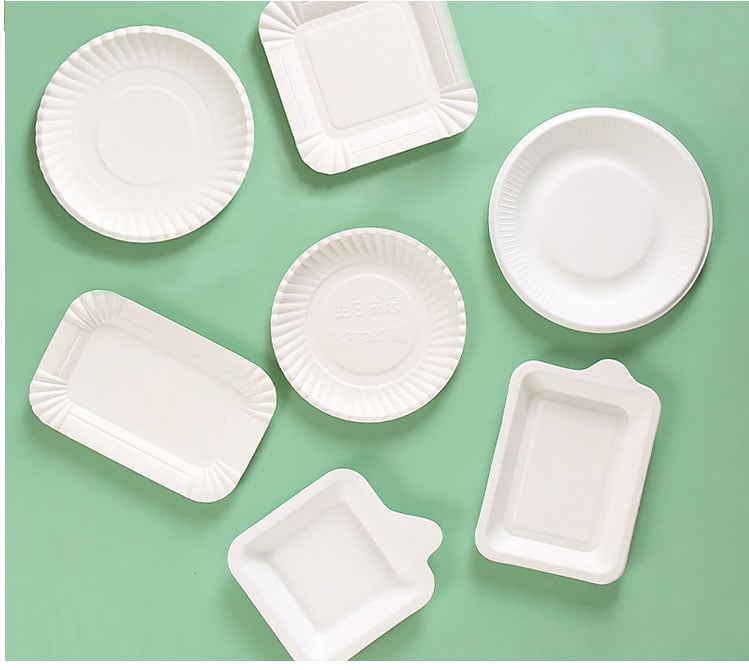 Eco-Friendly Disposable Biodegradable Paper Oval Plates for Food or Fruit supplier