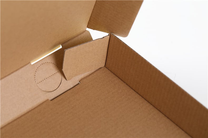 Custom Eco Friendly Durable Brown Corrugated Paper Fast Food Container Packaging Pizza Box with Printing Logo manufacture