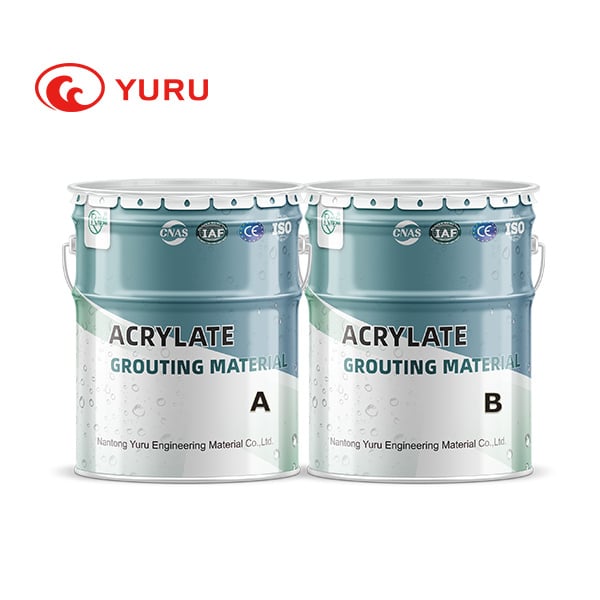 Prepare the acrylic grouting mixture according to manufacturer-specific instructions.