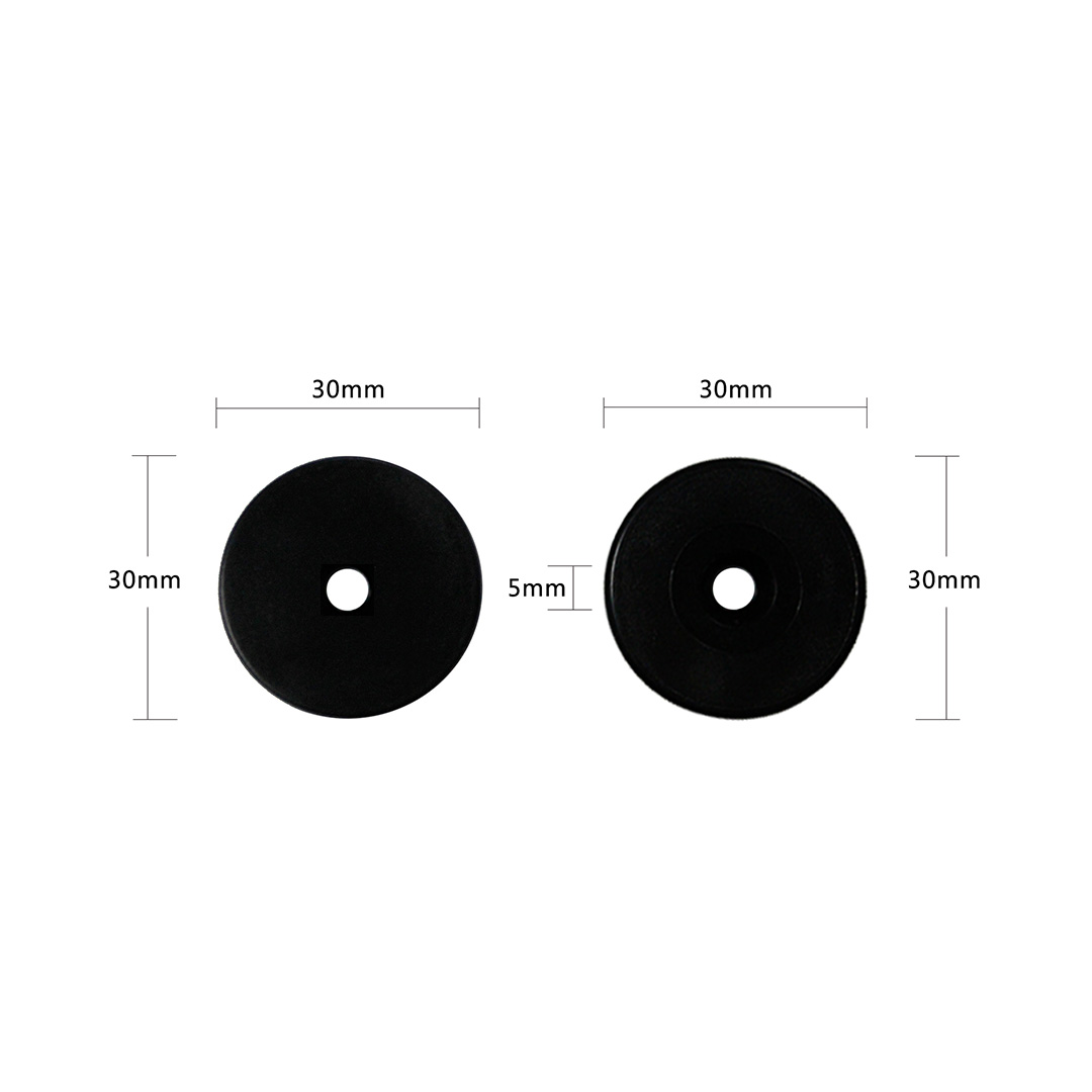 ABS 125Khz Waterproof disc tag 30mm RFID Inductive Tag Token, RFID security guard tour patrol Tag factory