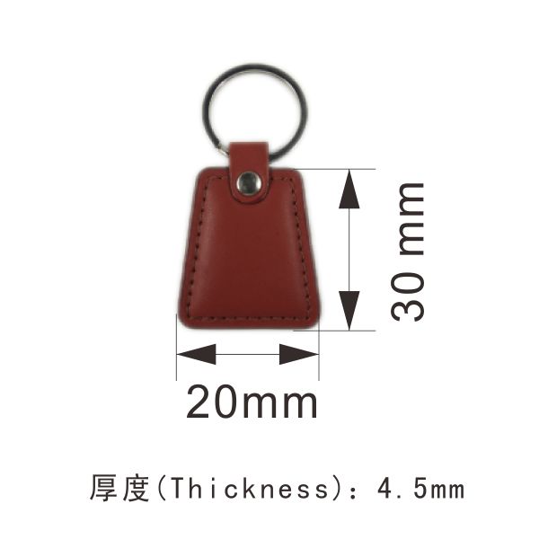 product public transportation used 1356mhz nfc leather keyfob-8