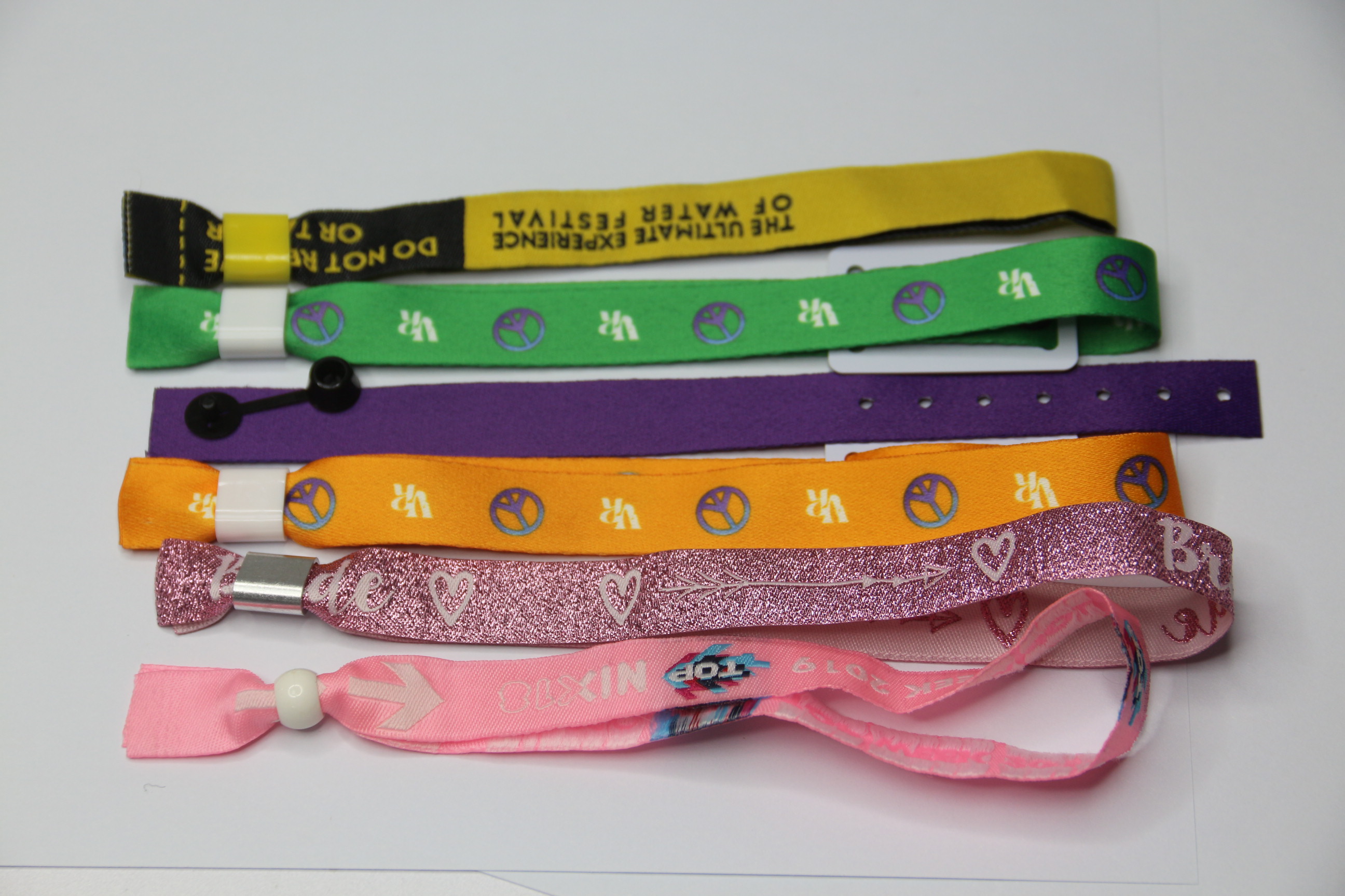 SUNLAN NT213 13.56MHz NFC Fabric Wristband One-Time Use RFID Bracelet for Enhanced Event Security and Easy Access Control factory
