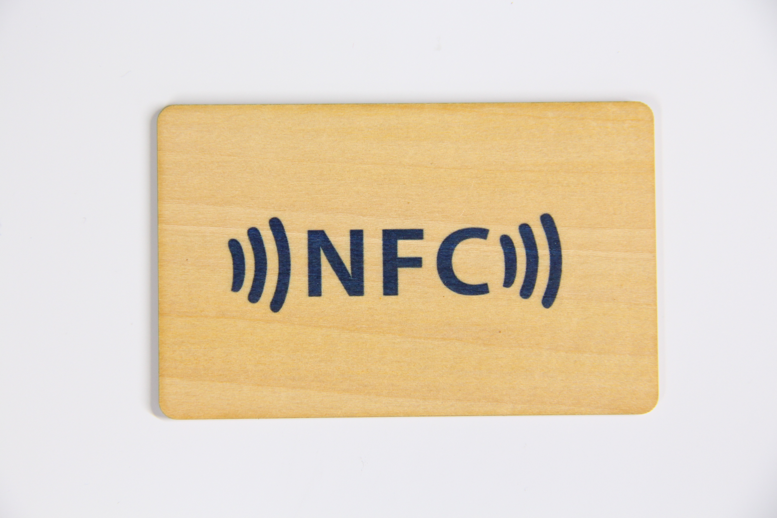 Sunlanrfid Programmable Bamboo Wood Business Card RFID ISO14443A Smart NFC Wooden Card supplier