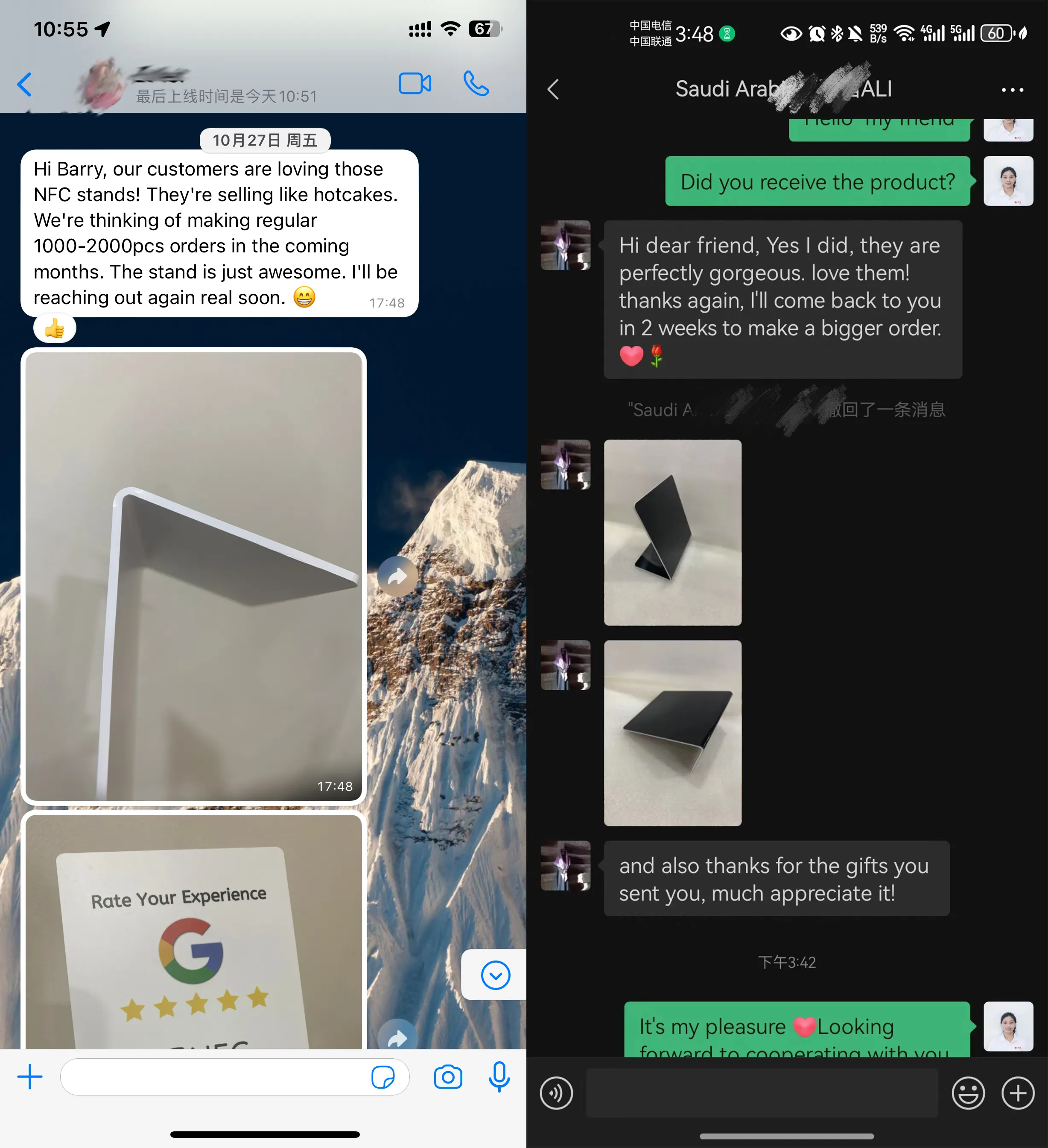 NTAG 213/215/216 Contactless QR code & NFC Tag PVC Google reviews NFC menu stand manufacture