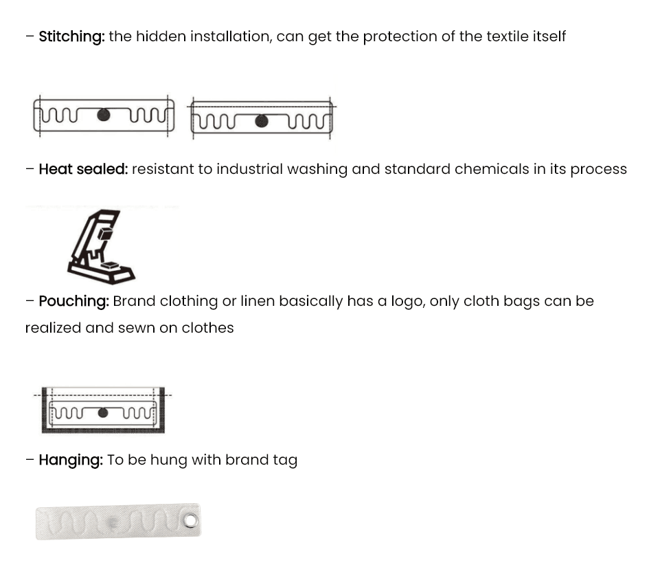 Wholesale U9 UHF 860~960Mhz Durable Washable Soft Silicone RFID Laundry Tags details