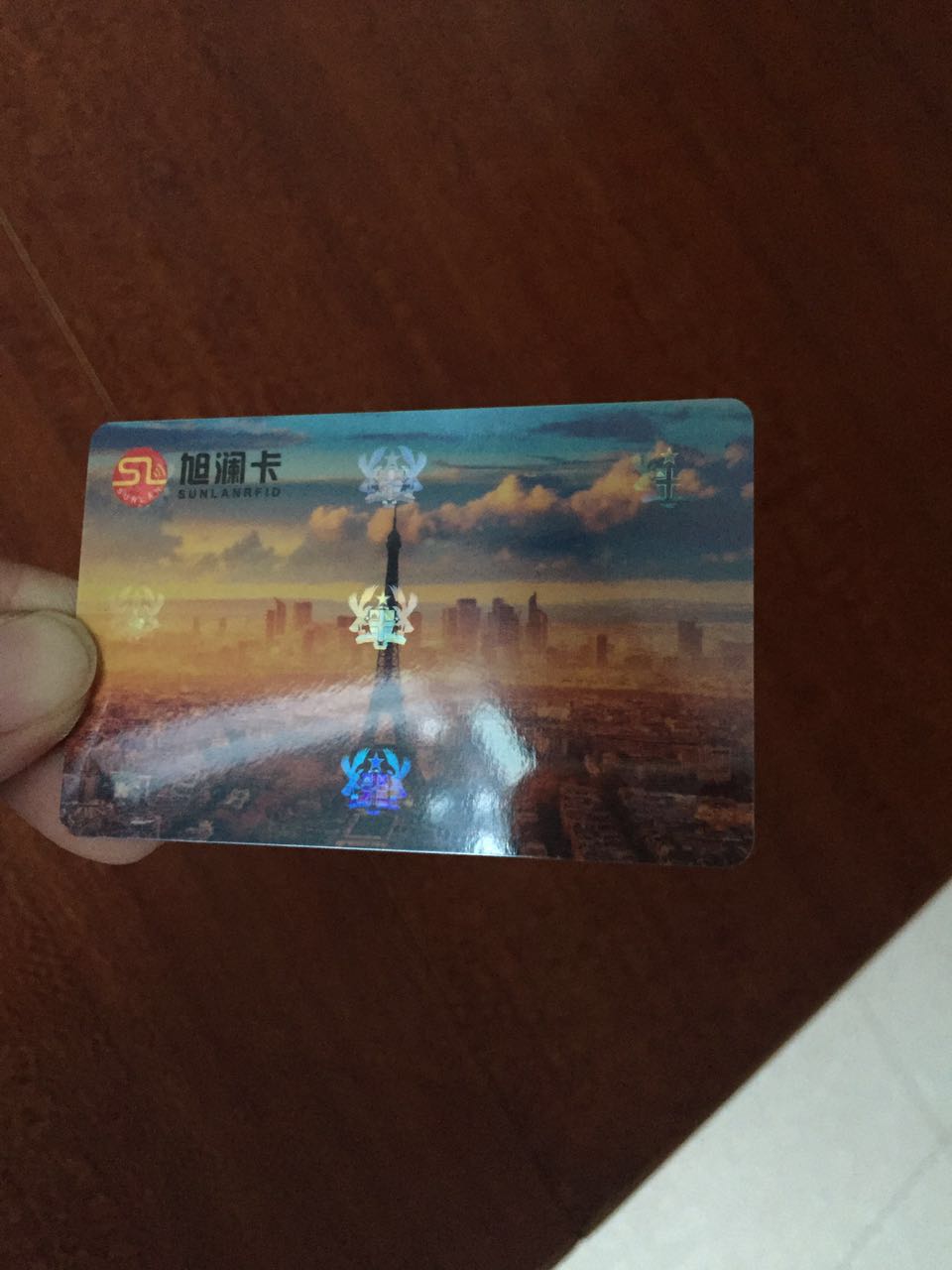 Government custom 13.56 mhz mifare Hologram printer id pvc Holographic nfc card factory