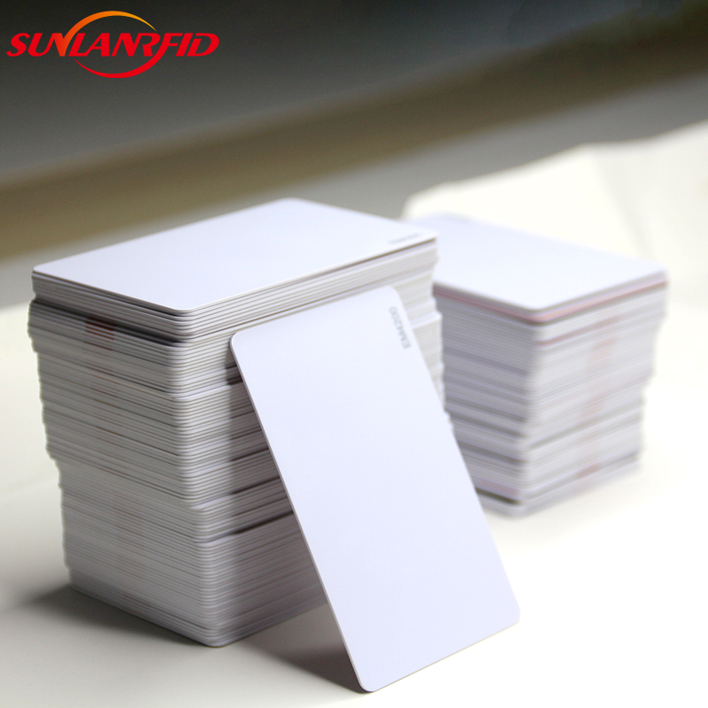 SUNLANRFID Mifare classic 1k 13.56mhz rfid blank pvc card supplier