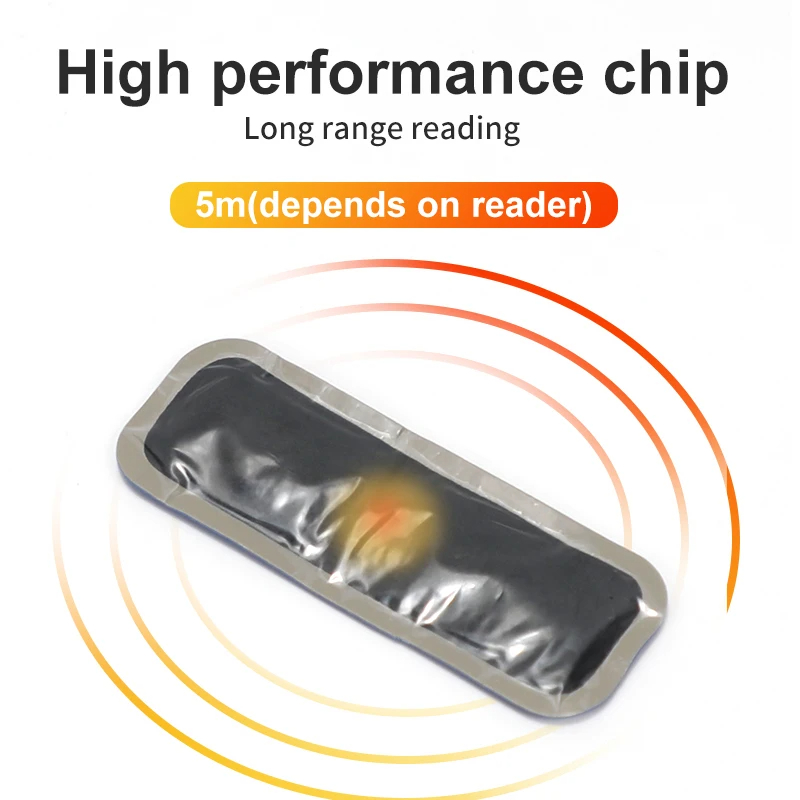 SUNLANRFID Rubber Material UHF Long Range Truck Tire Management Car Tyre Sticker Adhesive RFID Tire Patch Tag details