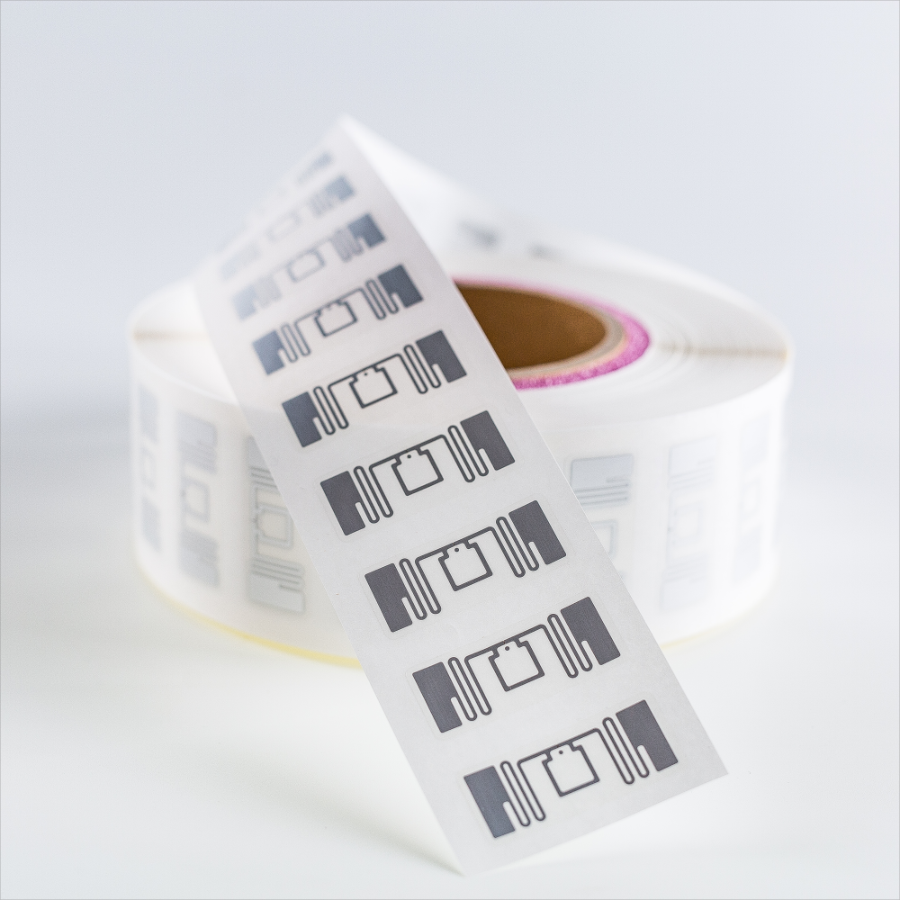 Inventory Tracking 40X15mm 860-960Mhz RFID Label Tag Printable IMPINJ MONZA R6 UHF RFID Sticker details