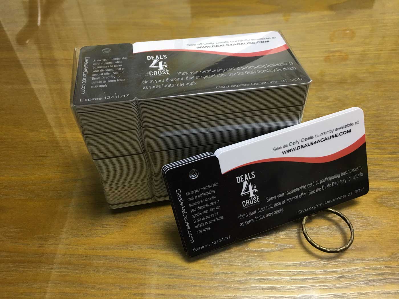 Custom Reward plastic rfid HF & UHF combo card with key rfid tag factory