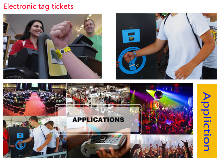 China OEM Colorful Passive Rfid Nfc Wrist band Waterproof 13.56mhz Silicone Rubber Wristband for Access Control details