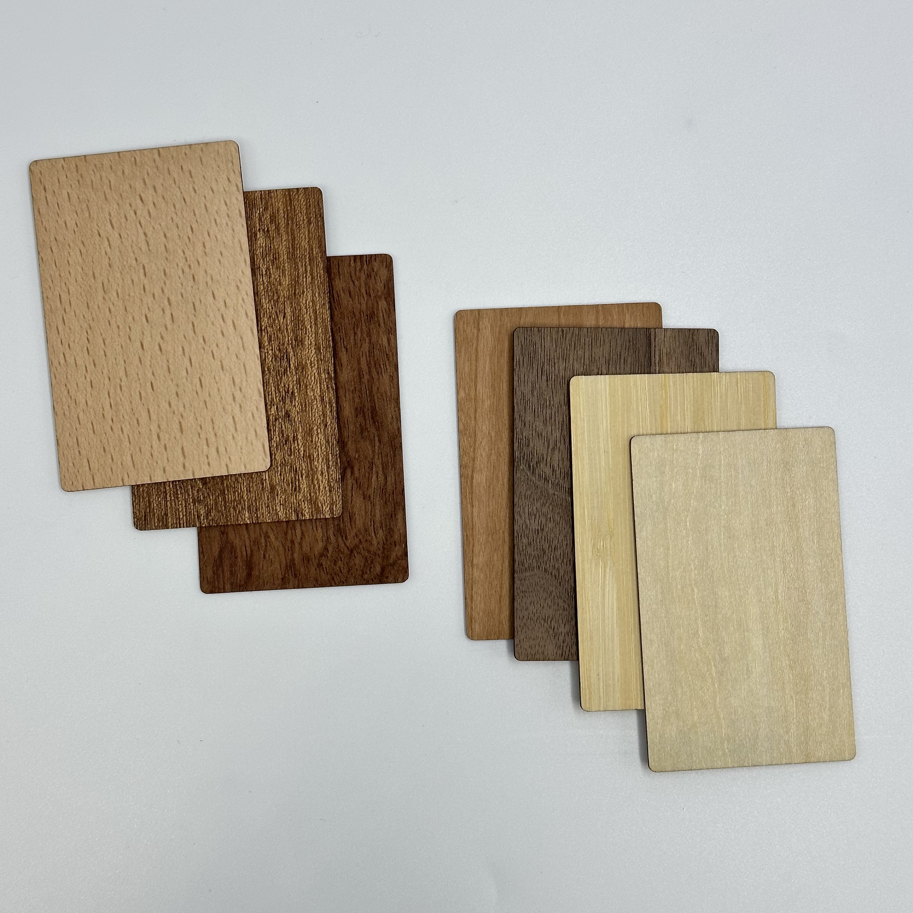 Sunlanrfid Programmable Bamboo Wood Business Card RFID ISO14443A Smart NFC Wooden Card details