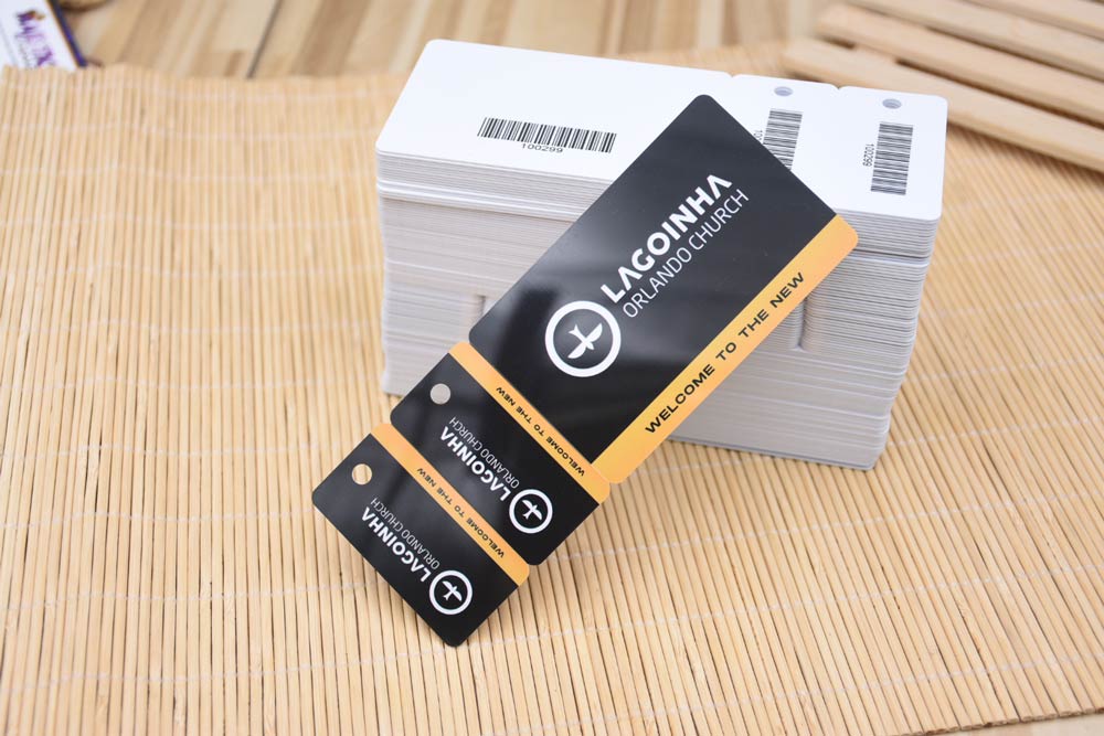 Custom Reward plastic rfid HF & UHF combo card with key rfid tag details