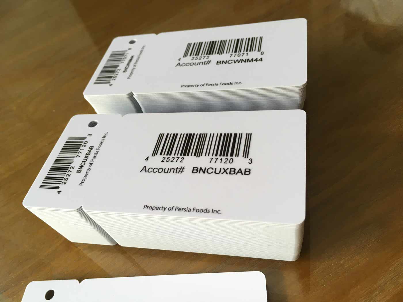 Custom Reward plastic rfid HF & UHF combo card with key rfid tag details