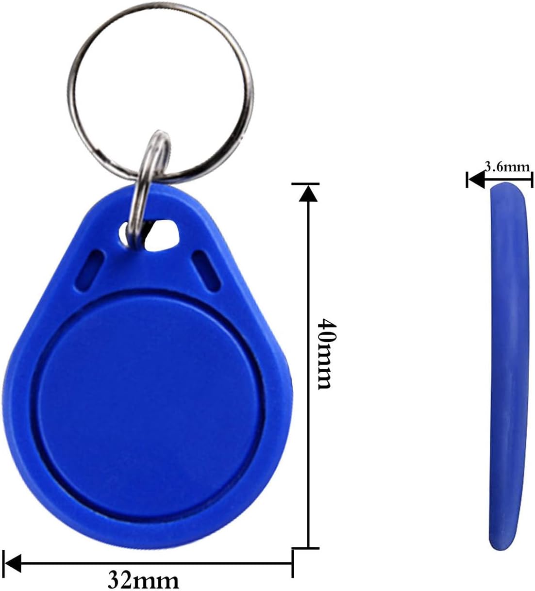 Sunlanrfid Abs Blue Green LF 125KHZ RFID Information Share EM4200 Tag ABS keyfob manufacture