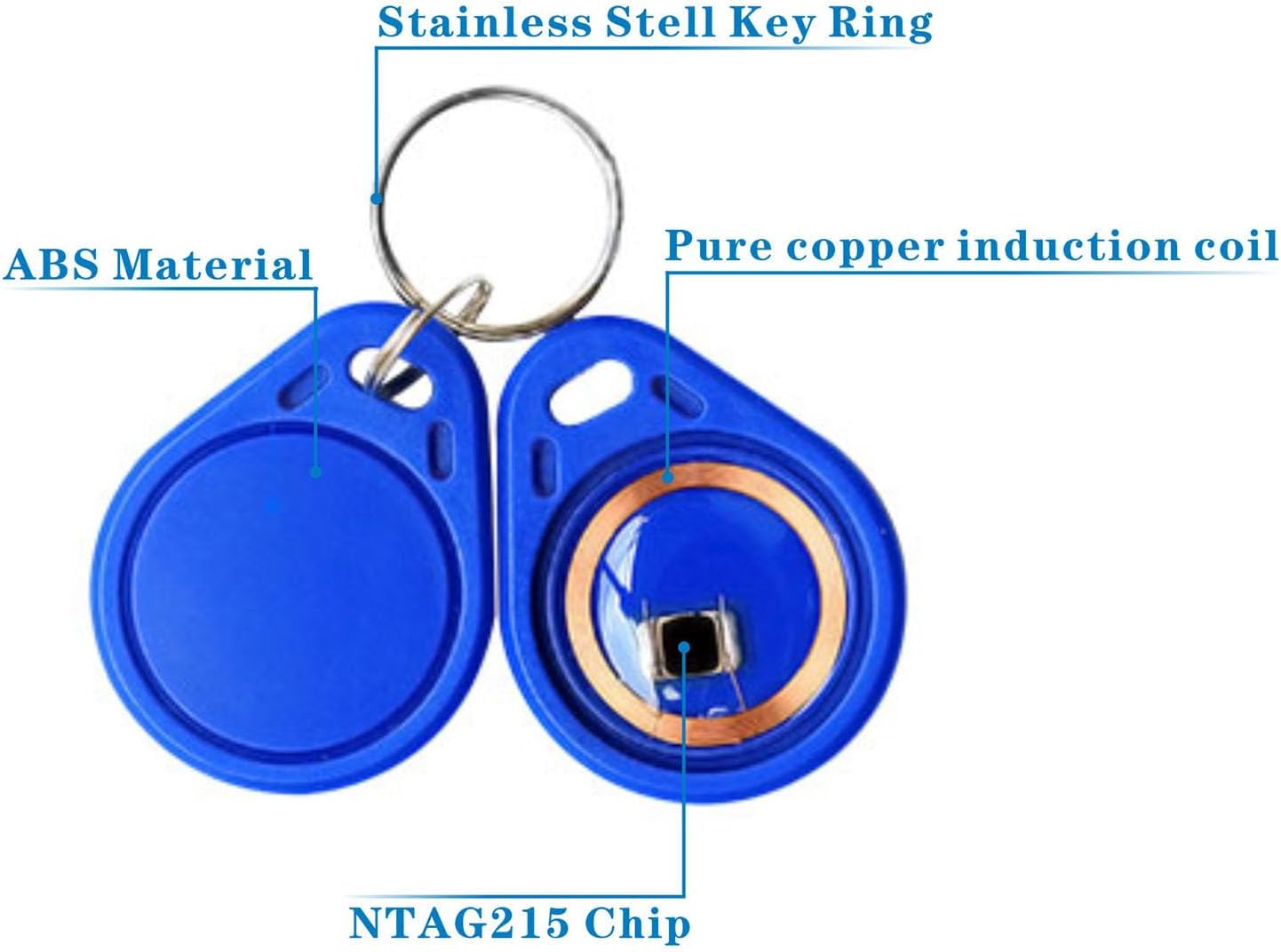 product public transportation used 1356mhz nfc leather keyfob-4