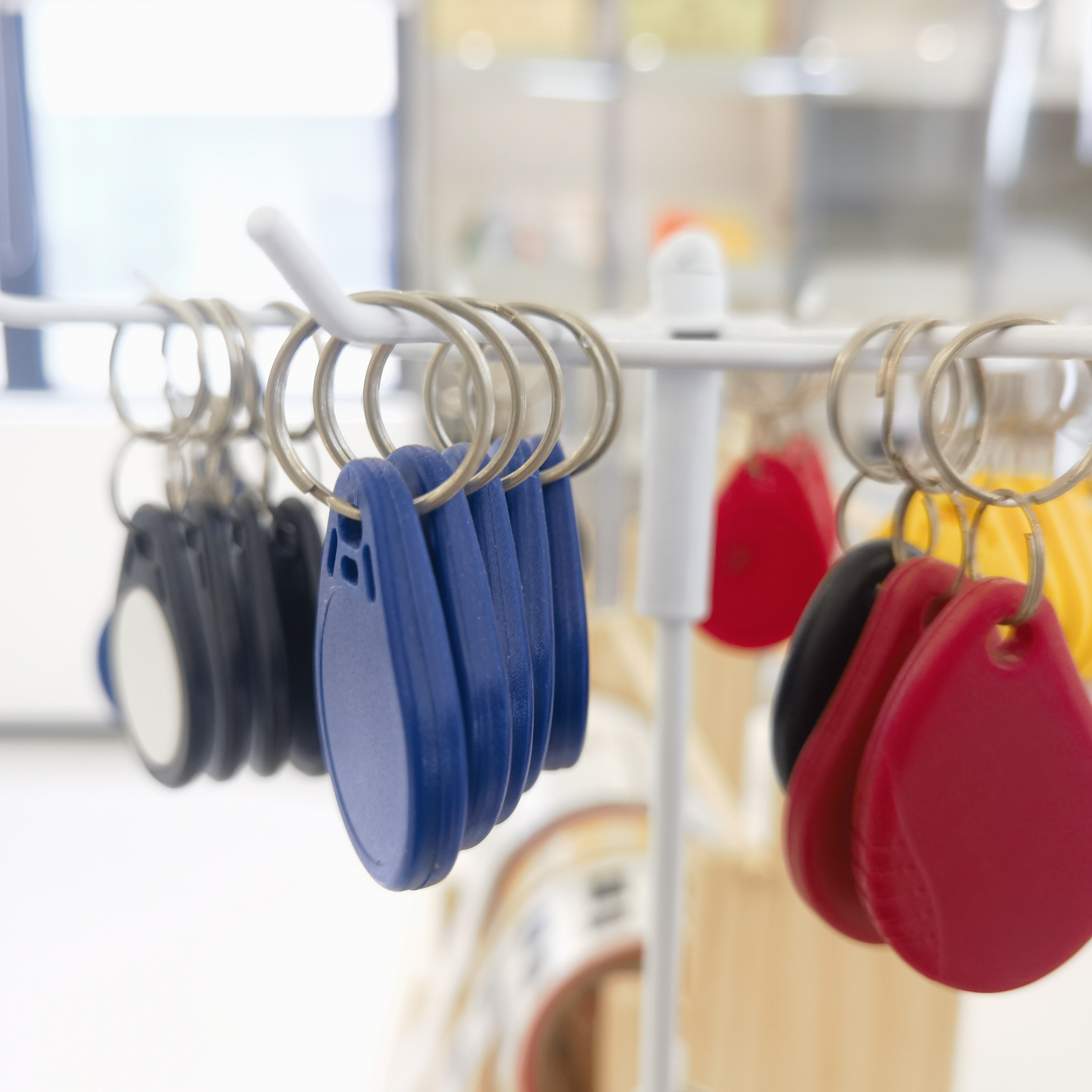 Sunlanrfid Abs Blue Green LF 125KHZ RFID Information Share EM4200 Tag ABS keyfob supplier