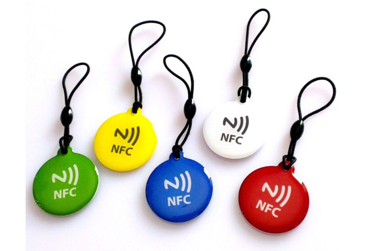 ISO14443A Metal RFID Keyfob Custom NFC epoxy key ring keyring NFC Ntag 213 13.56mhz Metal NFC Keychains details