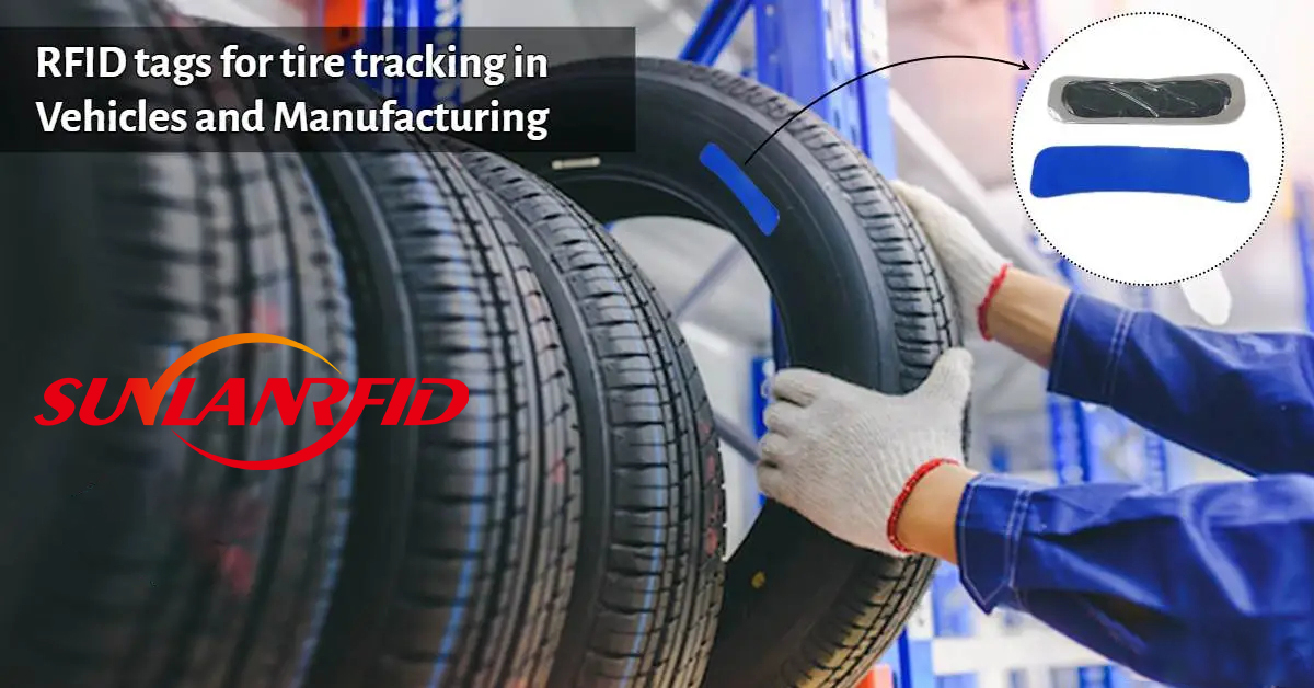 SUNLANRFID Rubber Material UHF Long Range Truck Tire Management Car Tyre Sticker Adhesive RFID Tire Patch Tag supplier