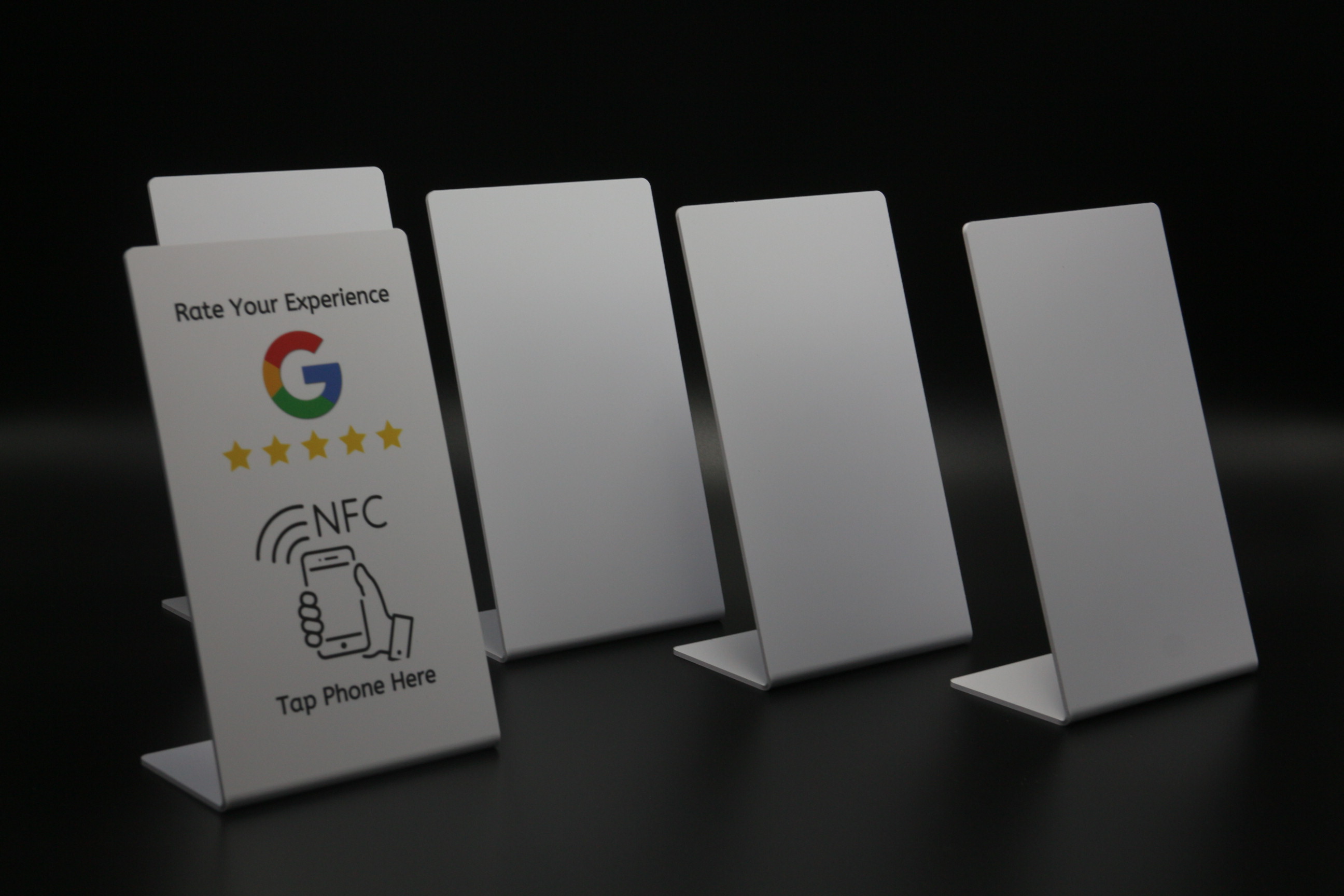 NTAG 213/215/216 Contactless QR code & NFC Tag PVC Google reviews NFC menu stand factory