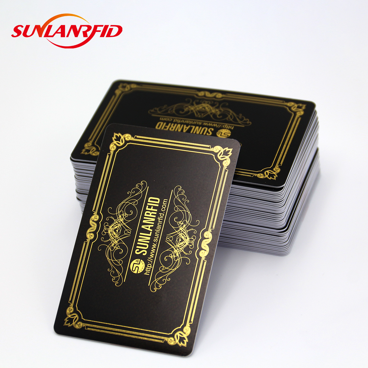 Custom RFID Blank Matte NFC Black PVC Card manufacture