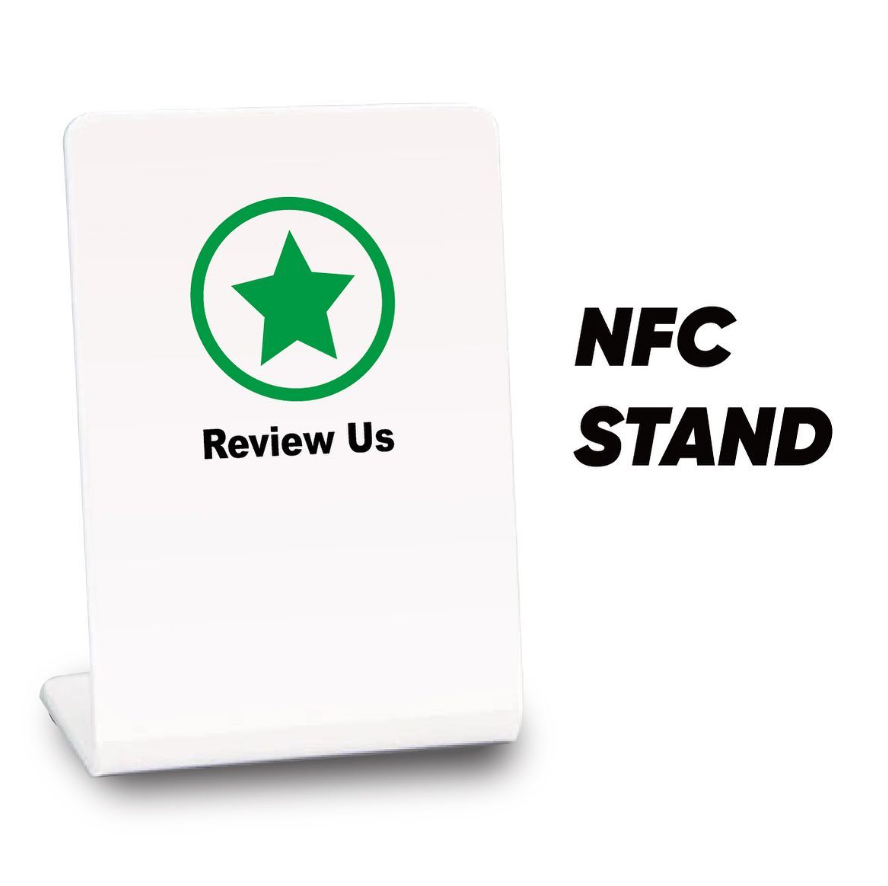 SUNLANRFID nfc google review stand 215 pvc google review gift nfc stand rfid card nfc review stand details