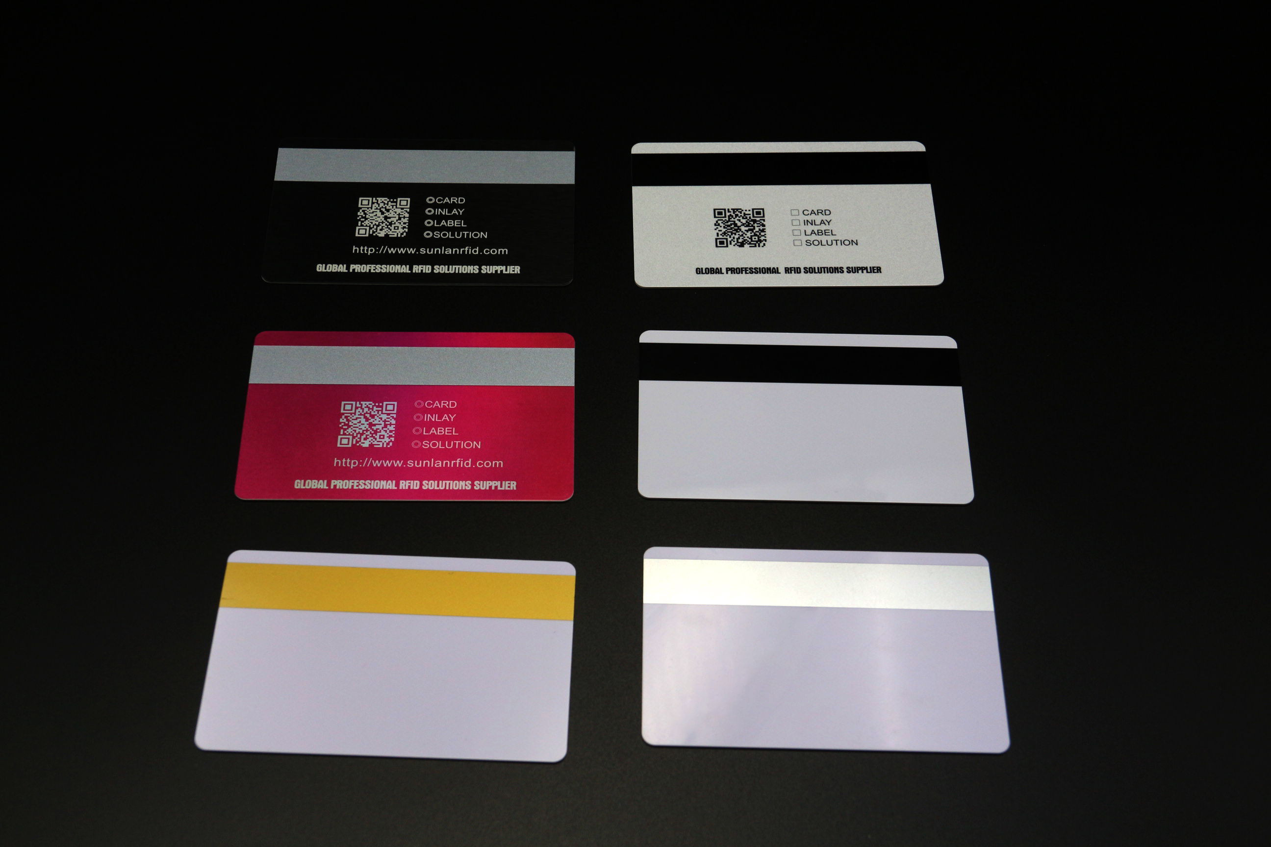 product sunlanrfid white magnetic stripe smart blank pvc cards-1