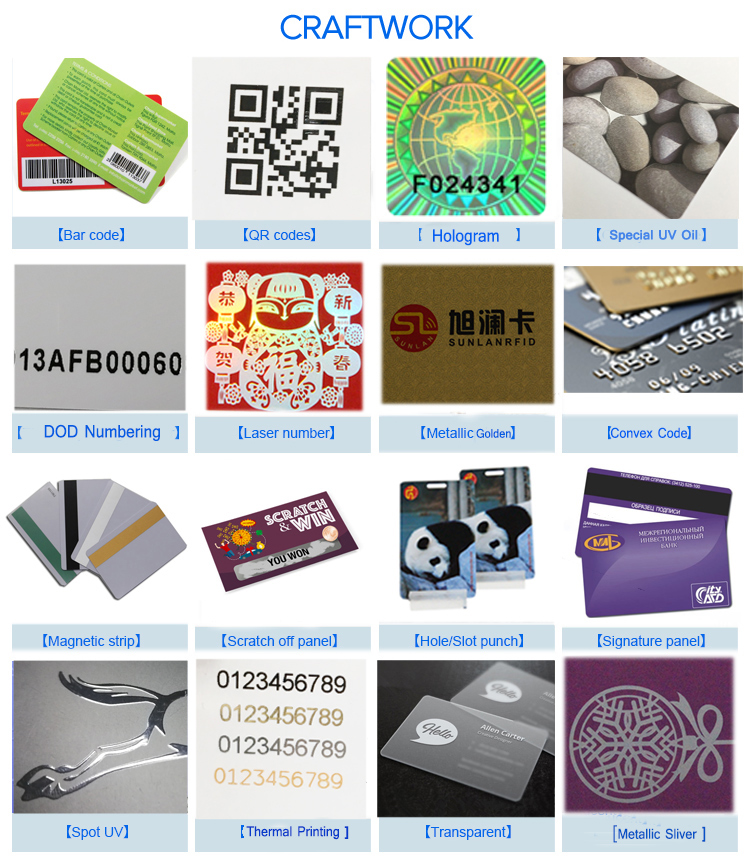 Sunlan Printable Logo Member Rfid Card Mifare(r) Classic 4k 13.56mhz Smart Card details