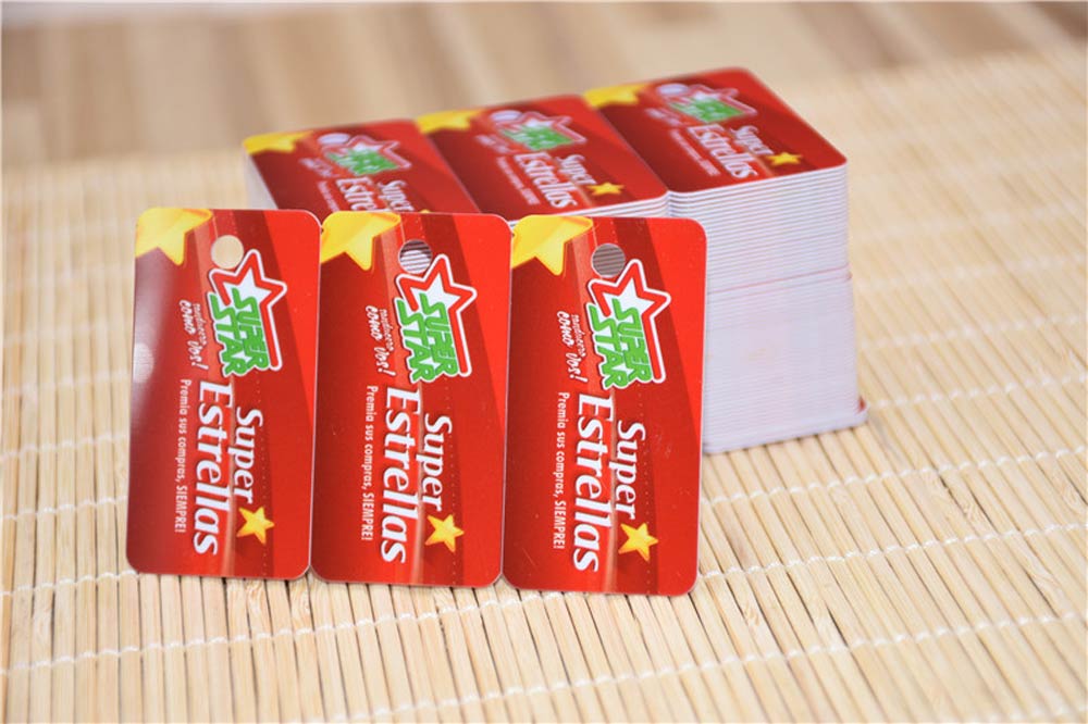 Custom Reward plastic rfid HF & UHF combo card with key rfid tag details