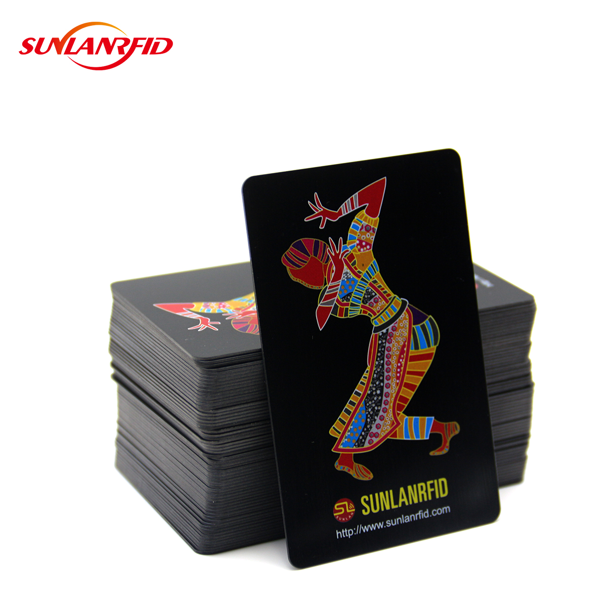 Custom RFID Blank Matte NFC Black PVC Card details