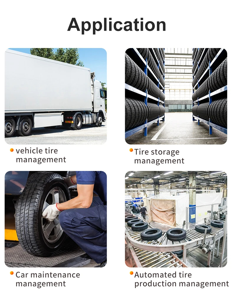 SUNLANRFID Rubber Material UHF Long Range Truck Tire Management Car Tyre Sticker Adhesive RFID Tire Patch Tag manufacture
