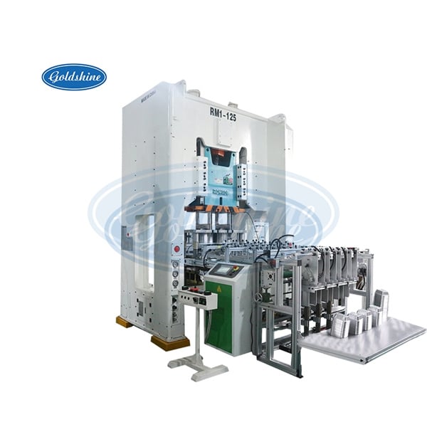 máy 2-trong-1 cho cả việc sản xuất và đóng gói hộp đựng bằng giấy nhôm.