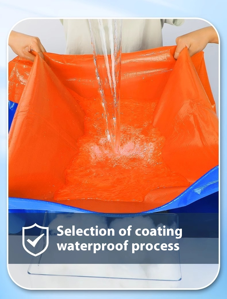 Waterproof PE PP Tarpaulin Sheet Yard Woven Poly Tarps Cover Woven Poly Sheeting Tarp for Outdoor Use details