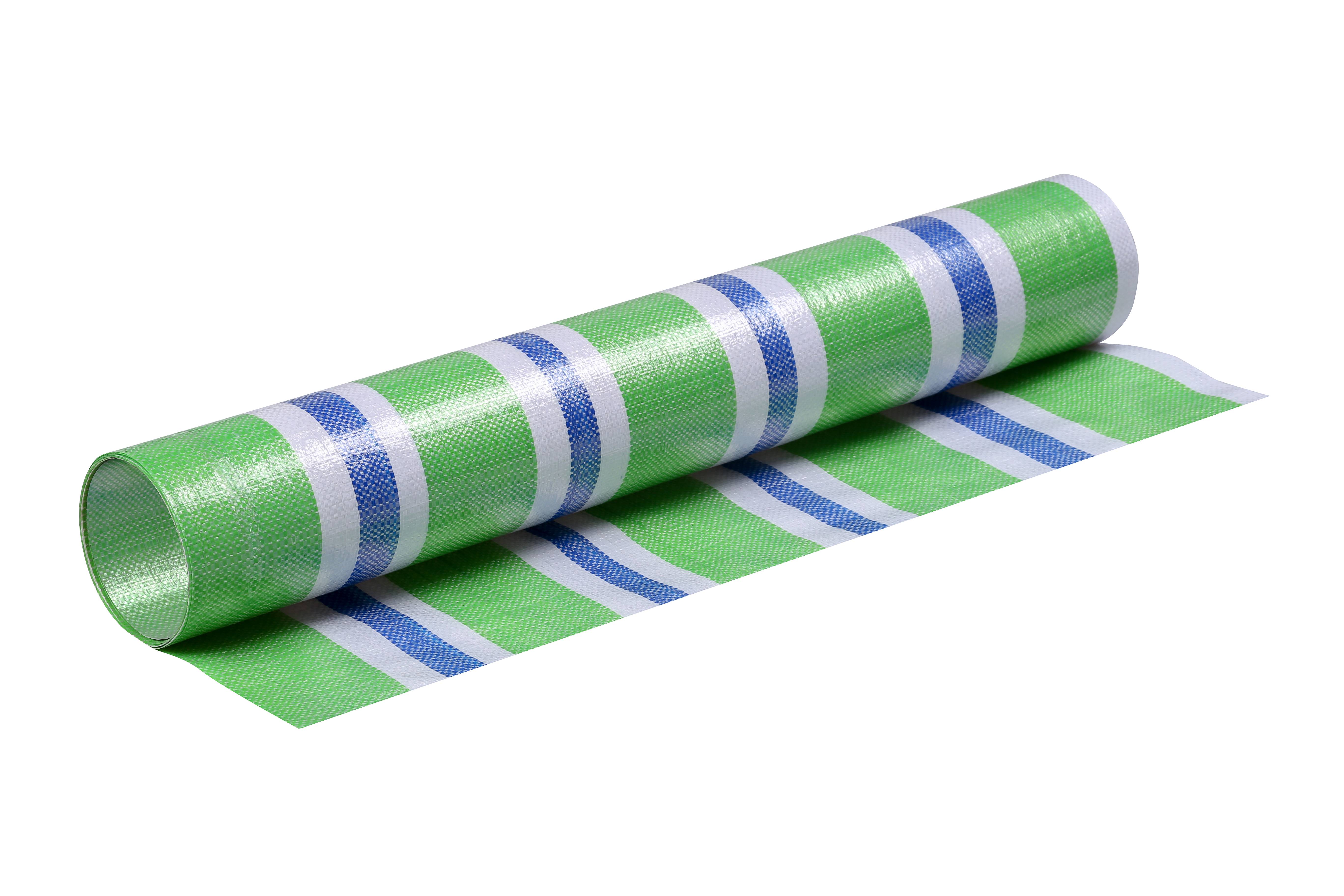 PP/PE Green Waterproof Tarpaulin Car Outdoor PE Woven Material Cloth Cover Green Waterproof Tarpaulin Vehicles s s Green factory