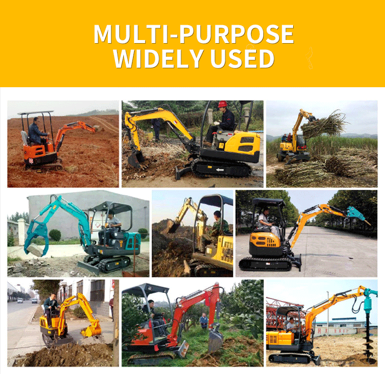 For Sale Ce/Epa Kubota Engine Excavator 1.5Ton 1.7Ton 3.5Ton Mini Digger Machine Farm Crawler Excavator Mini manufacture