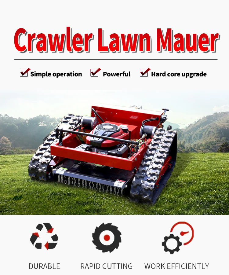 Good Quality Crawler Type Remote Control Robot Diesel Engine Lawn Mower details