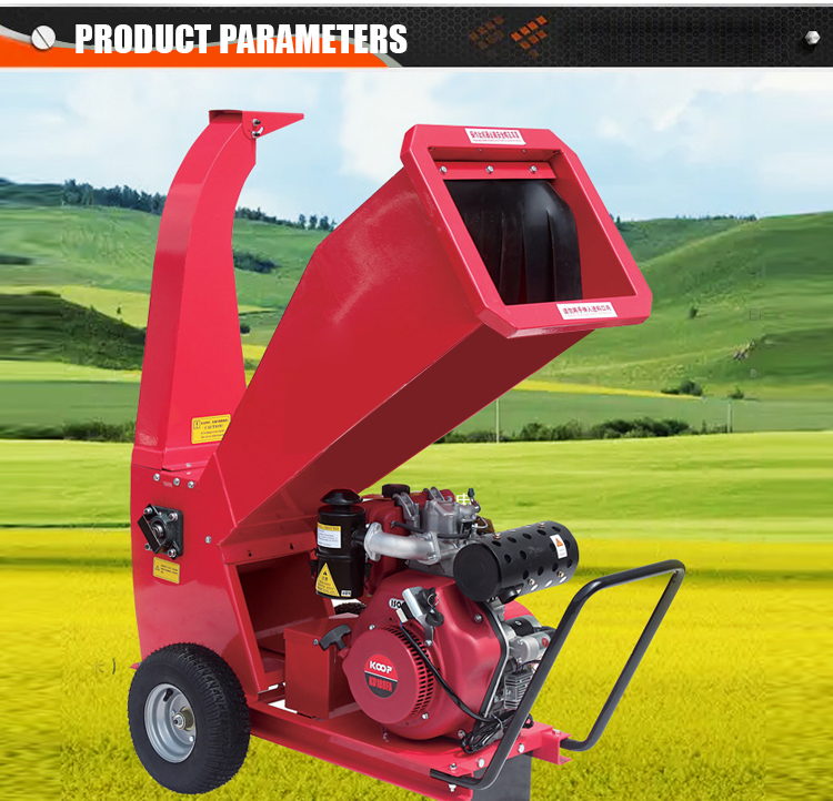 In Stock Wood Shredder Gasoline Electric Start 100mm Capacity 15HP Wood shipping Machine supplier
