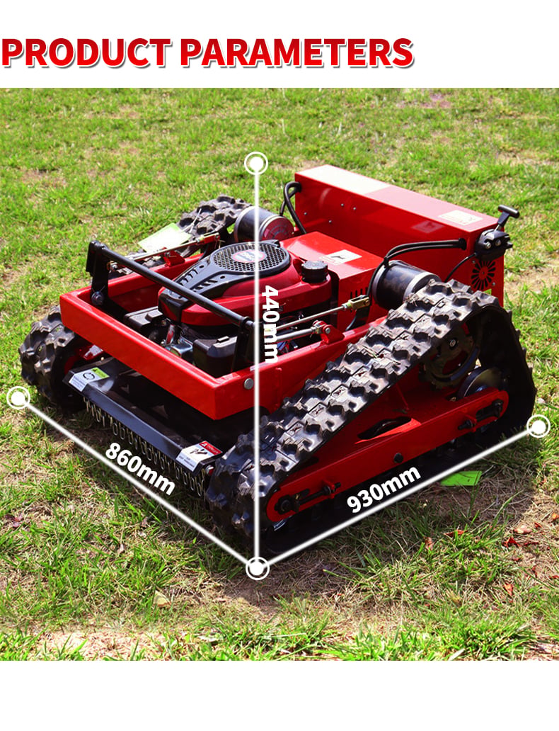 Good Quality Crawler Type Remote Control Robot Diesel Engine Lawn Mower details
