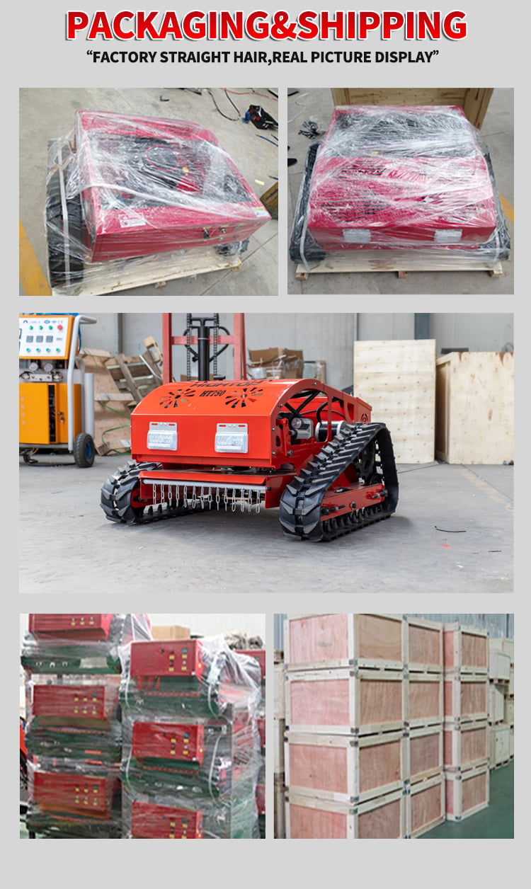 Good Quality Crawler Type Remote Control Robot Diesel Engine Lawn Mower supplier