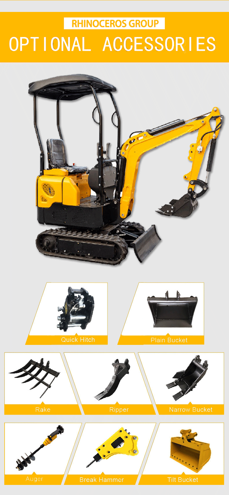For Sale Ce/Epa Kubota Engine Excavator 1.5Ton 1.7Ton 3.5Ton Mini Digger Machine Farm Crawler Excavator Mini details